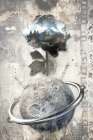 Flower01black1 Art Print