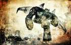 Walka Robotowx2 Art Print