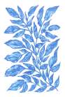 Blue Twigs Art Print
