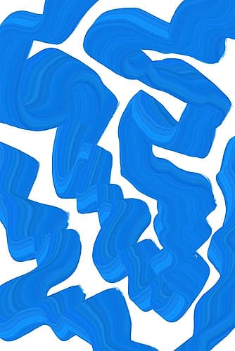 Blue Paint Abstract Art Print
