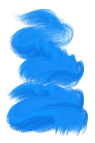 Blue Clouds Abstract Art Print
