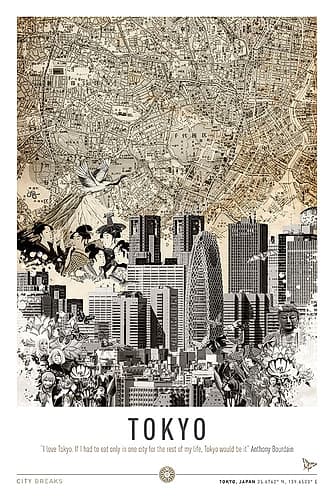 Tokyo (City Break) Art Print