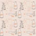 Milk a Honey Pattern Art Print