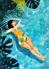 Woman Life   Relax At the Pool Art Print