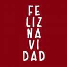 Simple feliz Navidad Art Print