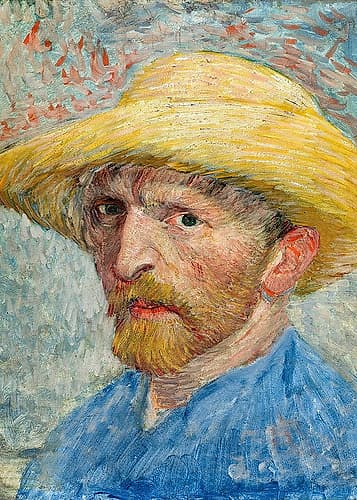 Vincent Van Goghs Self Portrait (1887) Fashion Print