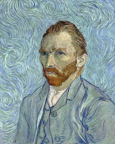 Vincent Van Goghs Self Portrait (1889) Figurative Print