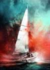 Yacht racing sport art 11 Art Print