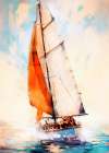 Yacht racing sport art 12 Coastal Print