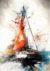 Yacht racing sport art 15 Coastal Print