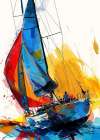 Yacht racing sport art 20 Art Print