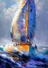 Yacht racing sport art 27 Art Print