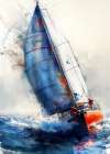Yacht racing sport art 28 Art Print
