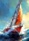 Yacht racing sport art 30 Coastal Print