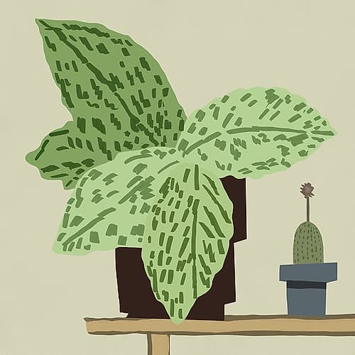 Big leafy Minimalist Print