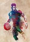 Basketball sport art 1 Art Print