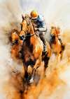 Sport Horse Rider 2 Art Print