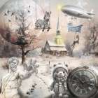 Crazy winter art Art Print