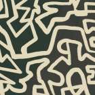 Abstract line art maze pattern Minimalist Print