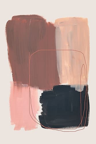 Abstract Brush Strokes 120 Abstract Art Print