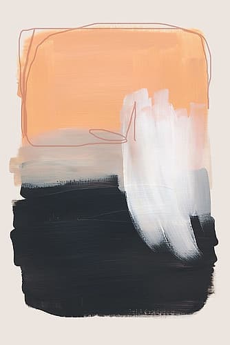 Abstract Brush Strokes 122 Abstract Art Print