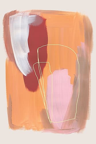 Abstract Brush Strokes 125 Abstract Art Print