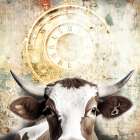 Time Cow 1 Art Print