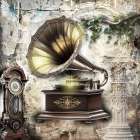 Gramophone Art 1 Art Print