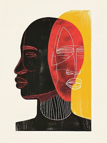 African Art Smooth 3 Art Print