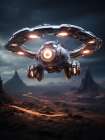 Space Car 2 Art Print