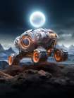Space Car 3 Art Print