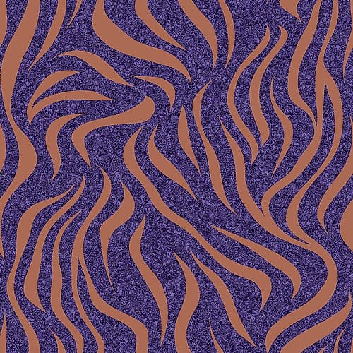 Purple Salmon Pattern 1 Art Print