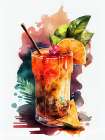 Drinks cocktail Art Print