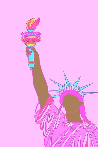 Lady Liberty (Color C) Art Print