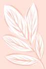 Pink Leaves Art Print