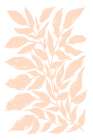 Peach Plant Art Print