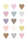 Hearts Art Print
