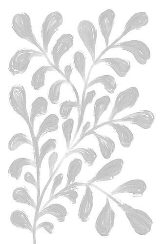Grey Paint Twig Minimalist Print