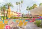 Poolside at the Saguaro Hotel - Palm Springs Art Print