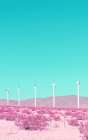 Palm Springs Windmills in the Desert Art Print