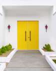 Yellow Doors in Palm Springs Art Print