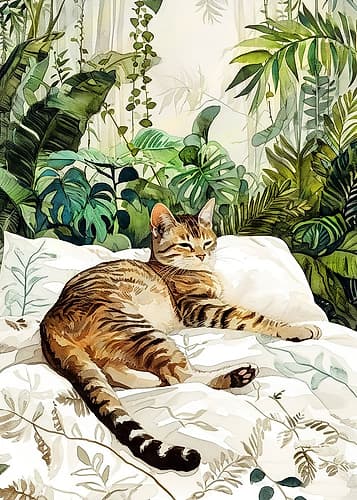 CatAnd#039;s life 3 Art Print