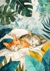 CatAnd#039;s life 14 Art Print