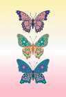 Colorful floral butterflies I Art Print