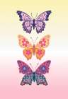 Colorful floral butterflies II Art Print