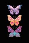 Colorful floral butterflies III Art Print
