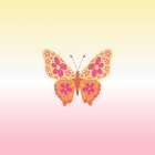 Colorful floral butterfly Art Print