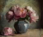 Pivoines En Rose Art Print