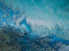 Cyan Waters Art Print