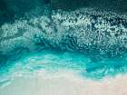 Aqua Floating Art Print
